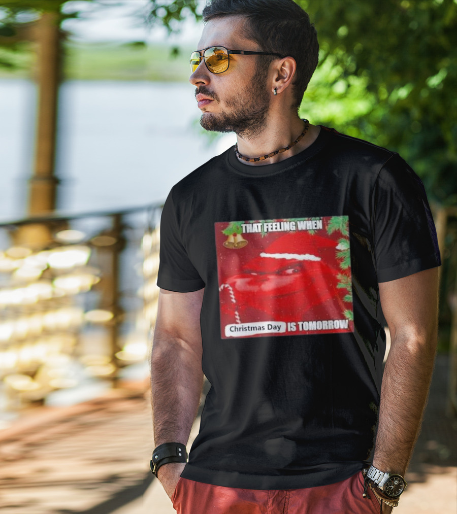 That Feeling When Christmas Day Is Tomorrow Santa Grinch T-Shirt