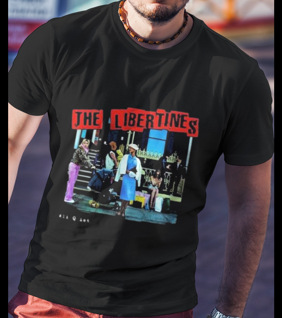 The Libertines All Quiet On The Eastern Esplanade Text And Urban Street Scene T-Shirt