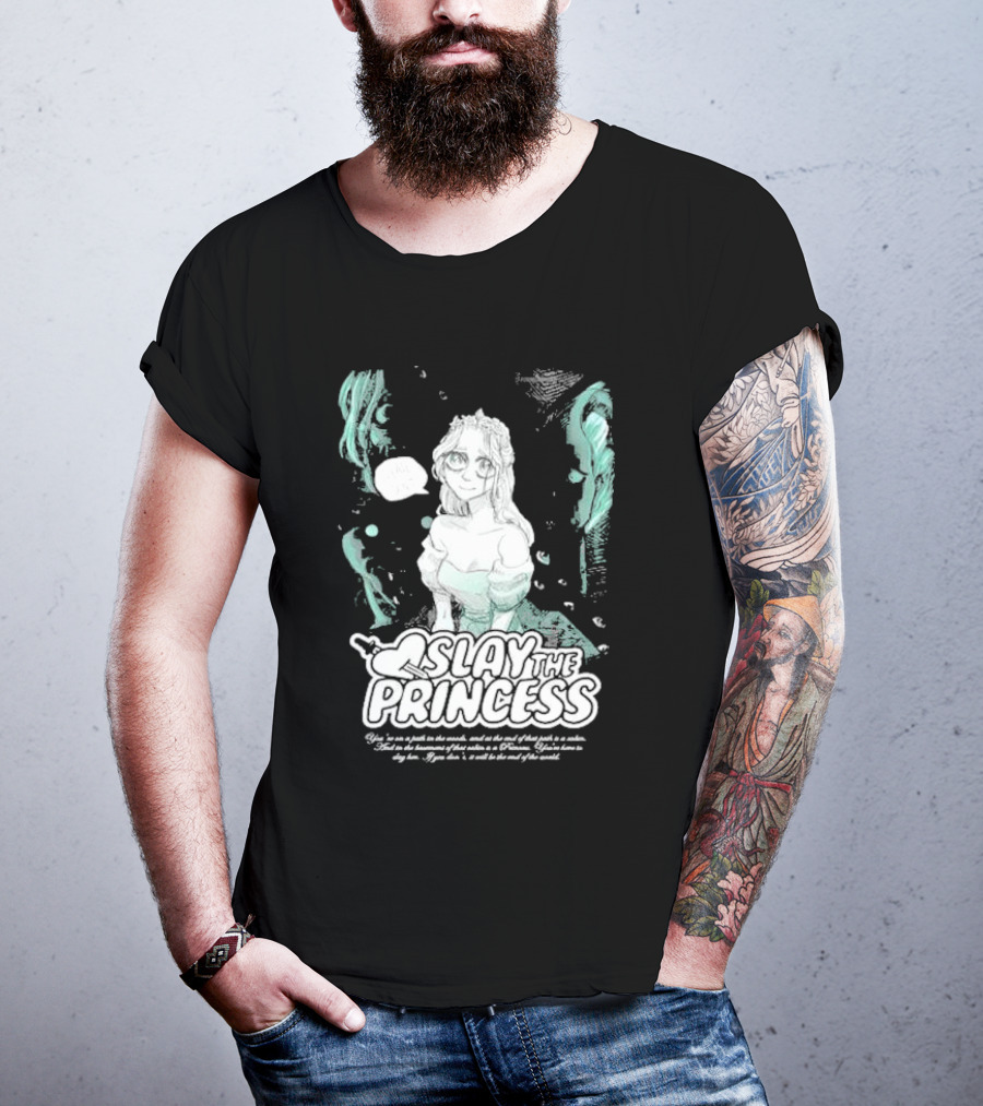 Slay The Princess Horror Game Atmospheric Illustration With Mysterious Text T-Shirt