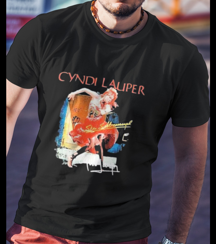 Cyndi Lauper She's So Unusual Retro Album T-Shirt