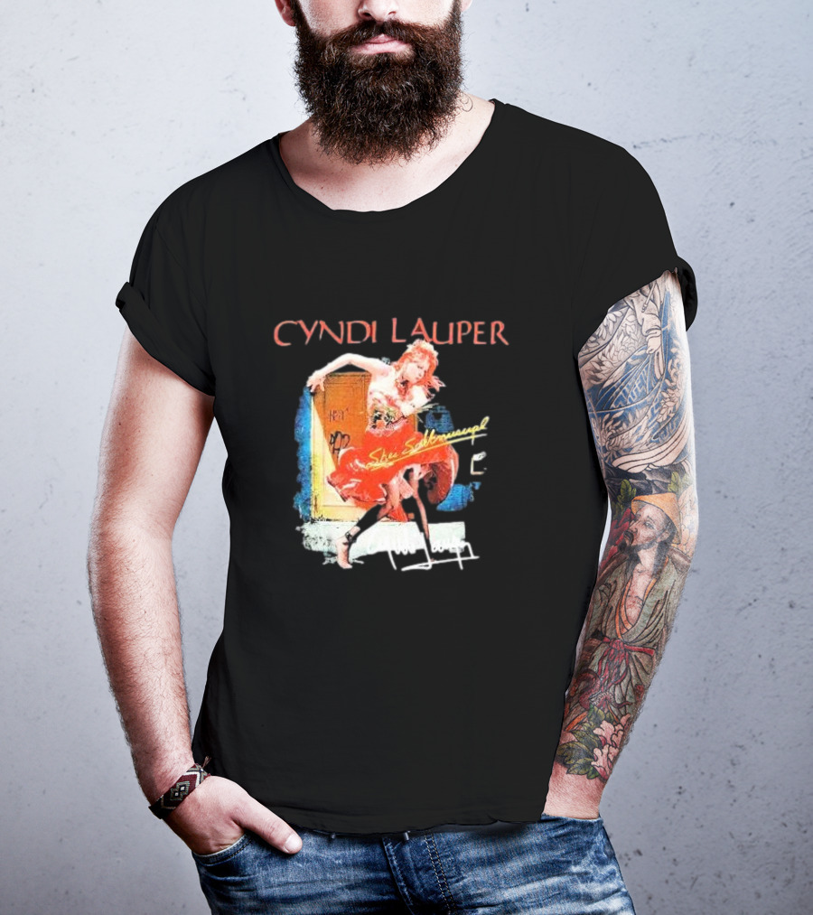Cyndi Lauper She's So Unusual Retro Album T-Shirt