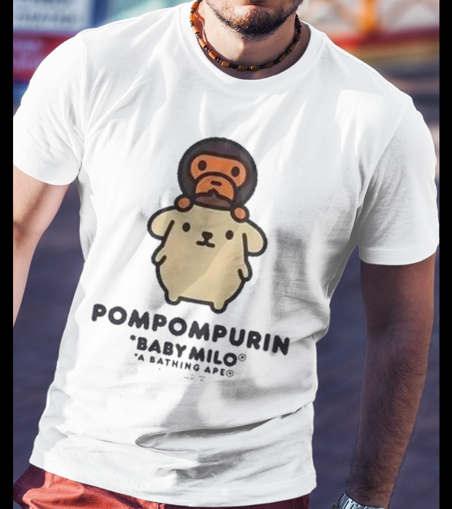 Pompompurin Baby Milo A Bathing Ape Collaboration Sanrio Ginza T-Shirt