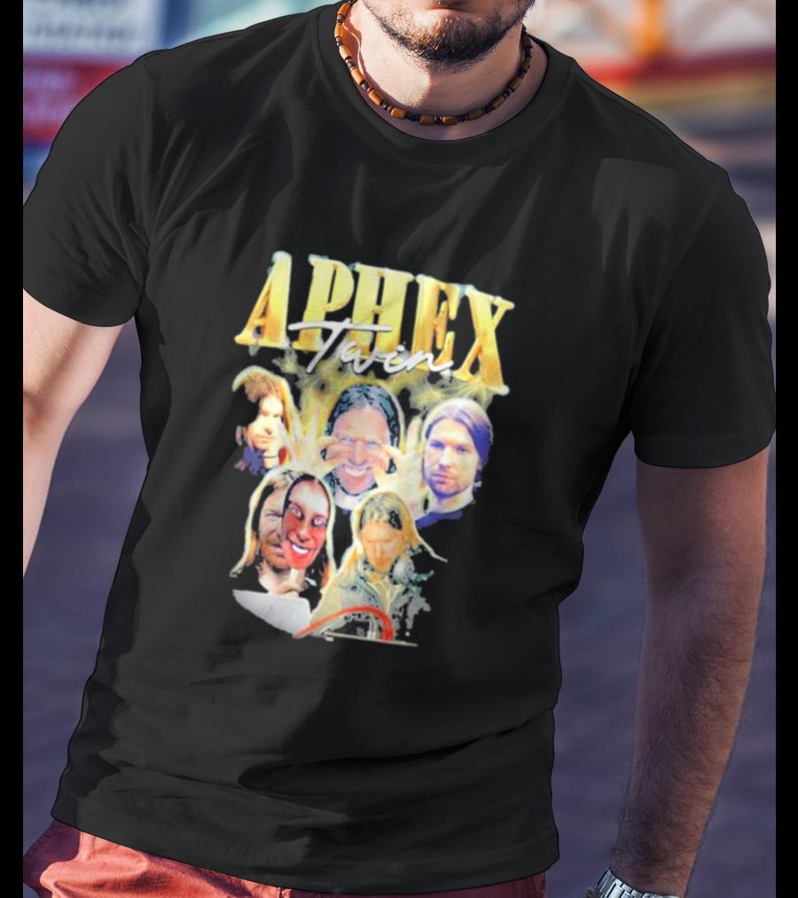 Aphex Twin Warp Music Iconic Faces Collection T-Shirt