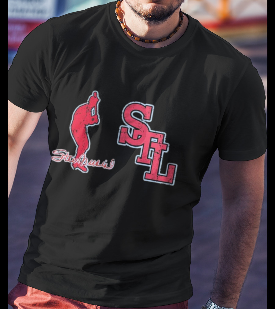 Stan Musial STL Stance Slab T-Shirt