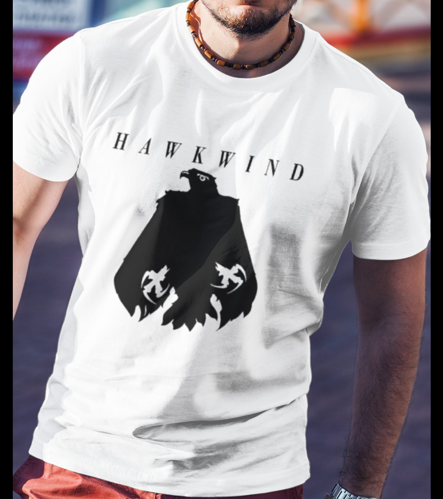 Hawkwind Eagle Silhouette With Mystical Elements T-Shirt