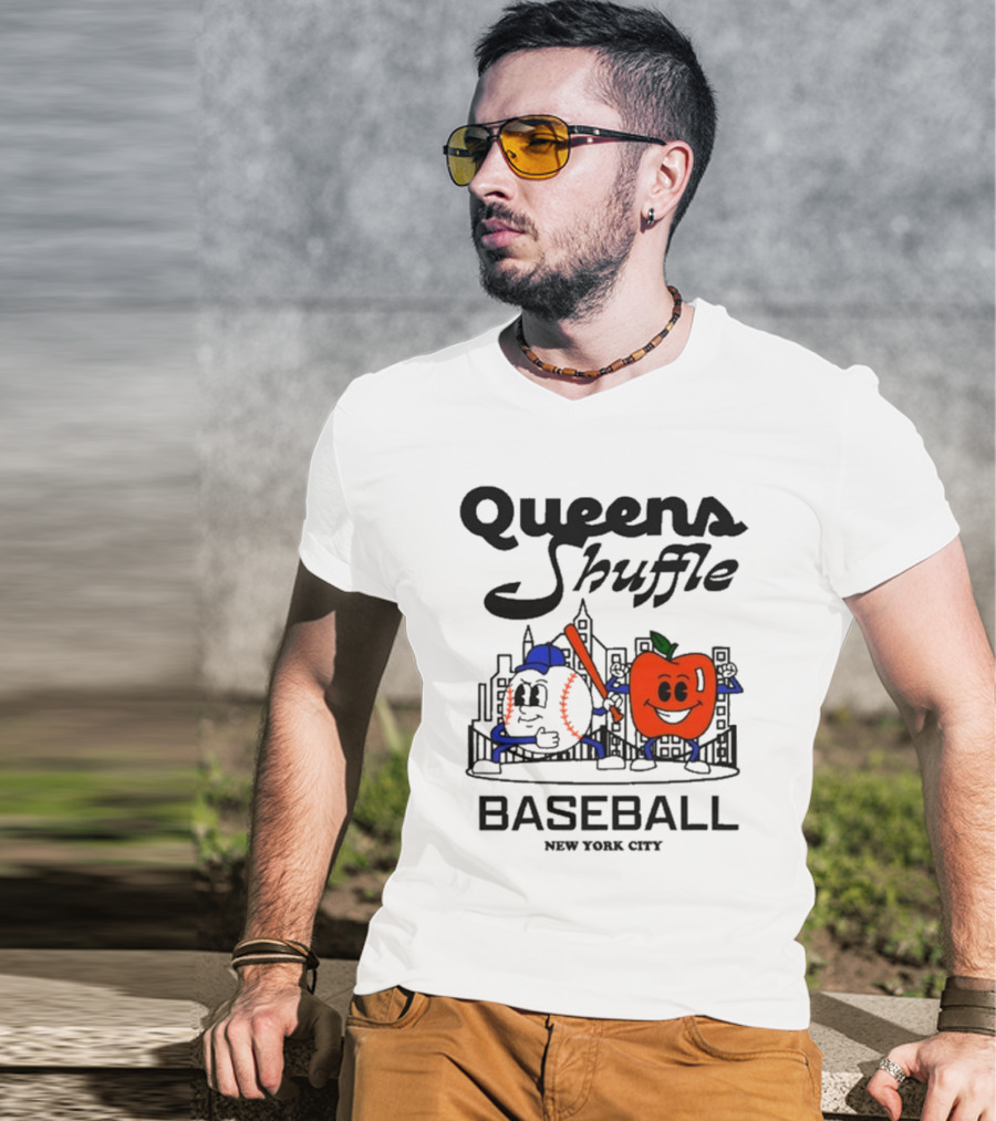 Queens Shuffle Baseball New York City T-Shirt