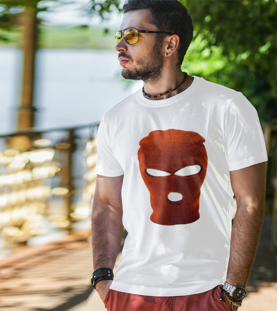Nobigdyl Rob Hell Red Ski Mask T-Shirt
