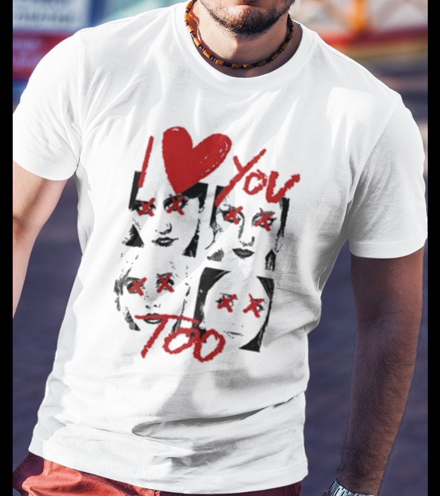 Teen Jesus And The Jean Teasers I Love You Too Eyes Crossed T-Shirt