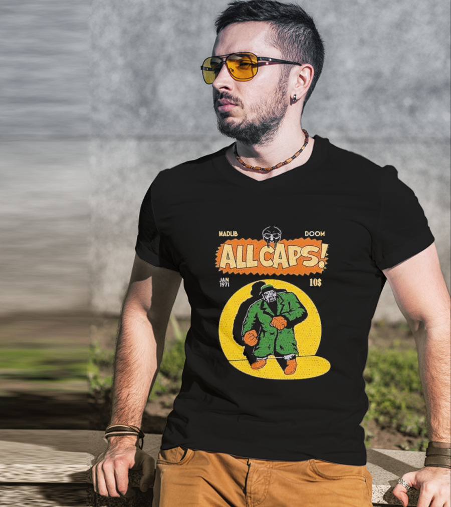 Madlib Doom All Caps January 1971 10 Cents T-Shirt