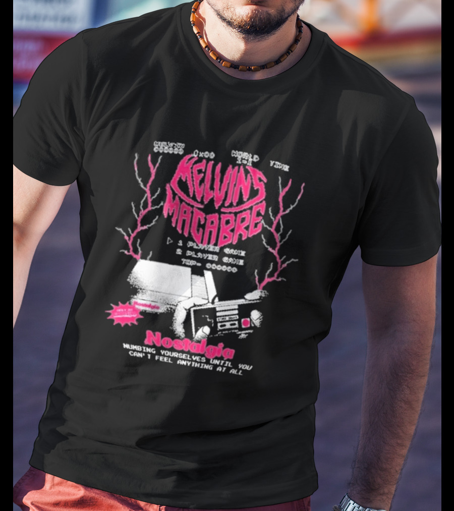 Melvins Macabre Nostalgia Numbing Yourself World View Meatcanyon 1 Player 2 Player Game 000000 T-Shirt