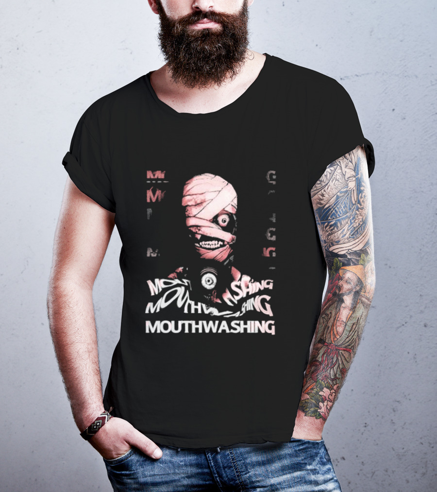 Mouthwashing Horror Game Glitch Masked Figure T-Shirt