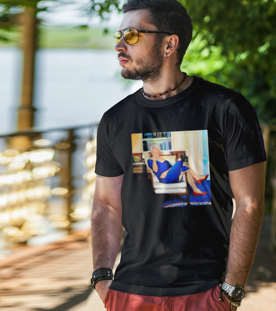 Parsing Bill Clinton Blue Dress Jeffrey Epstein Home T-Shirt
