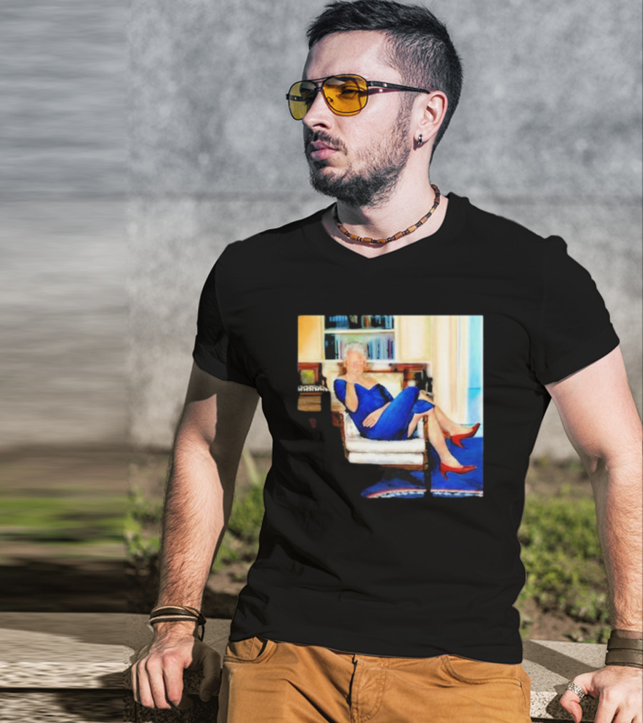 Parsing Bill Clinton Blue Dress Jeffrey Epstein Home T-Shirt