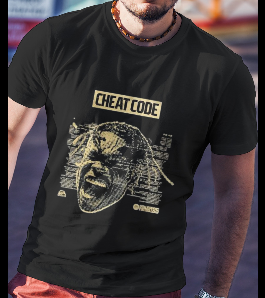 Cheat Code Travis Hunter EA Sports NCAA Football 25 T-Shirt