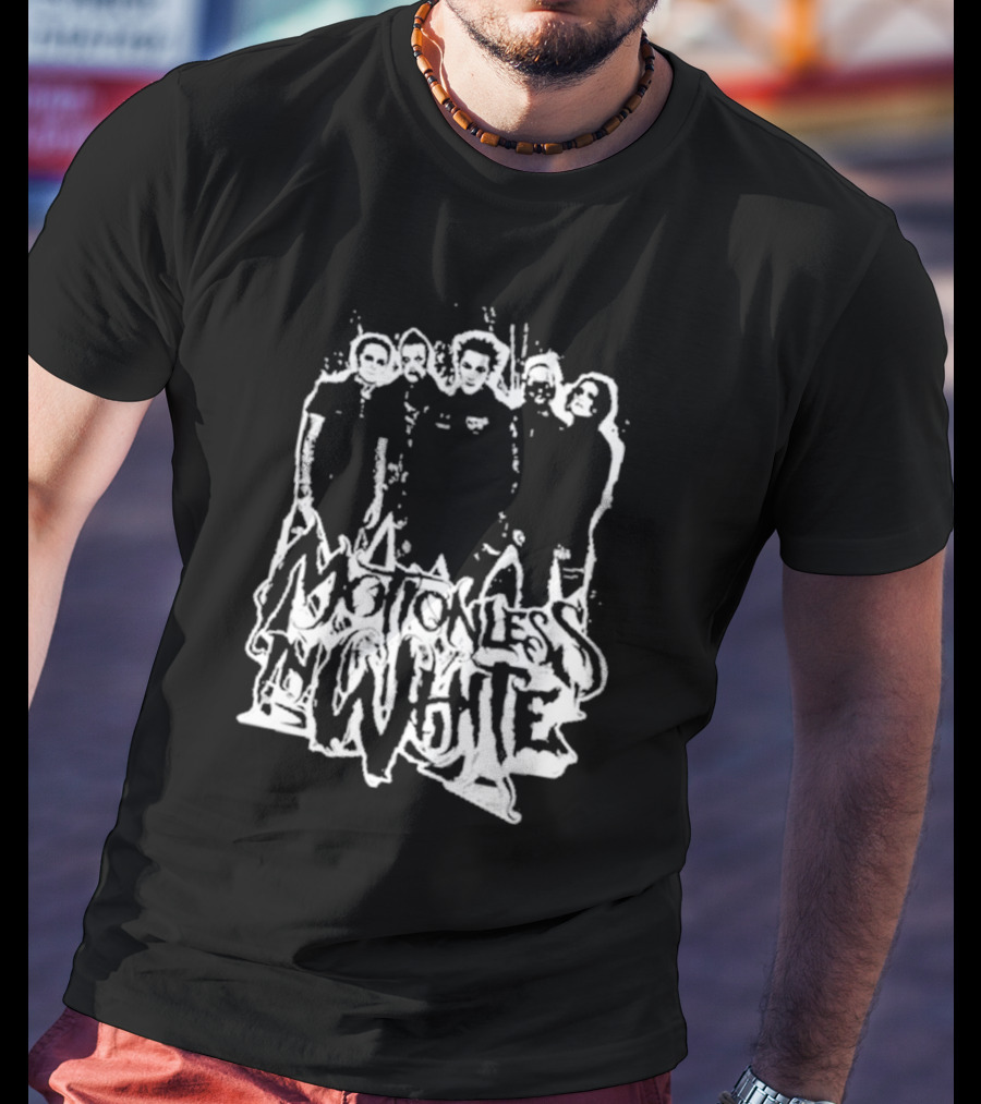 Motionless In White Band Members Paint Splatter T-Shirt