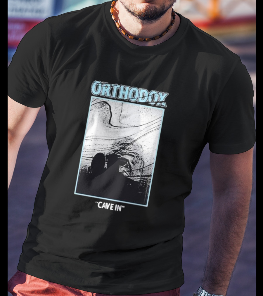 Orthodox Cave In Monochrome Abstract T-Shirt