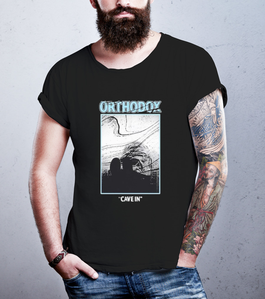 Orthodox Cave In Monochrome Abstract T-Shirt