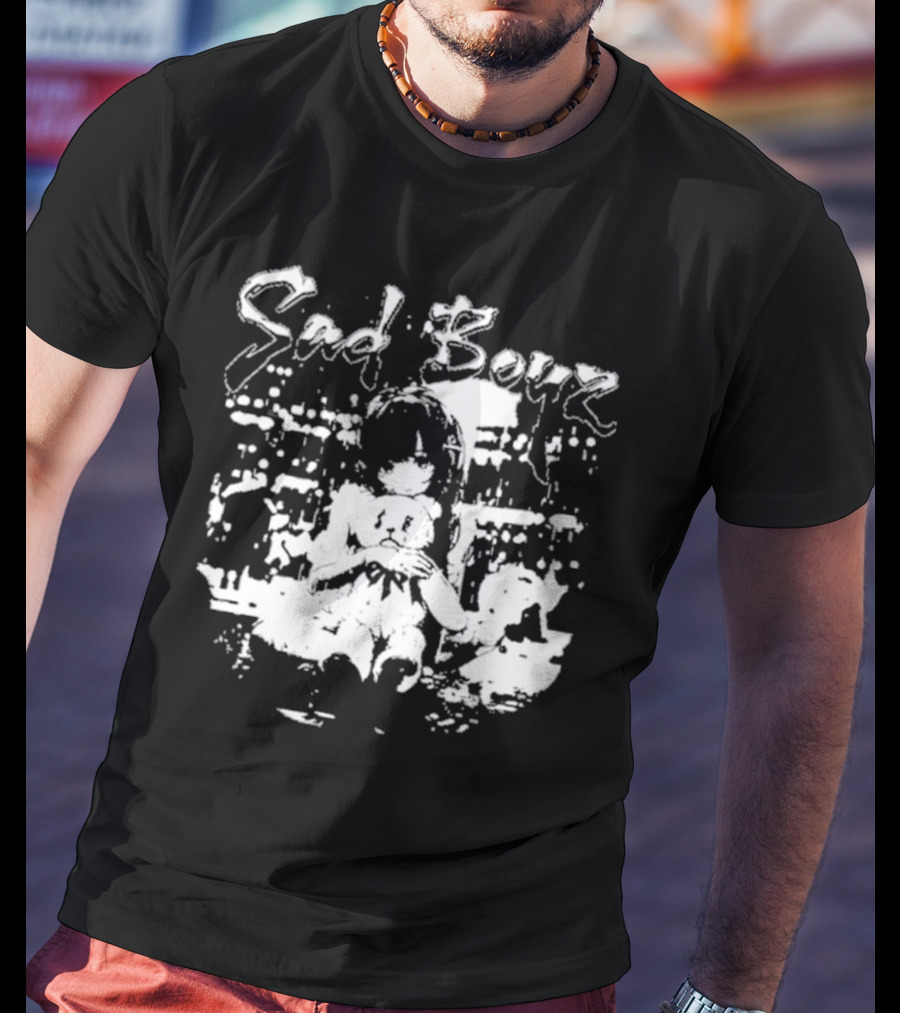 Sad Boyz Sad Bear Girl Cityscape T-Shirt