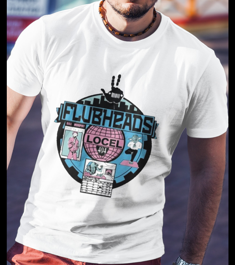 Flubheads Bill Murphy Locel 404 Retro Robot T-Shirt