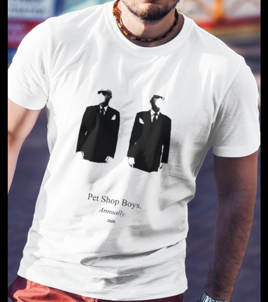 Pet Shop Boys Annually 2025 Black Suit T-Shirt