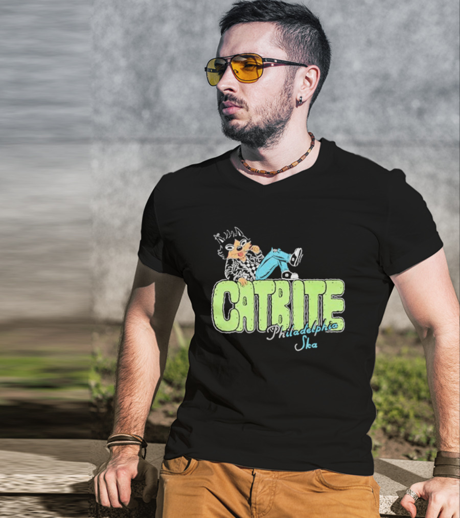 Cool Catbite Philadelphia Ska 2.0 Mineral Wash T-Shirt