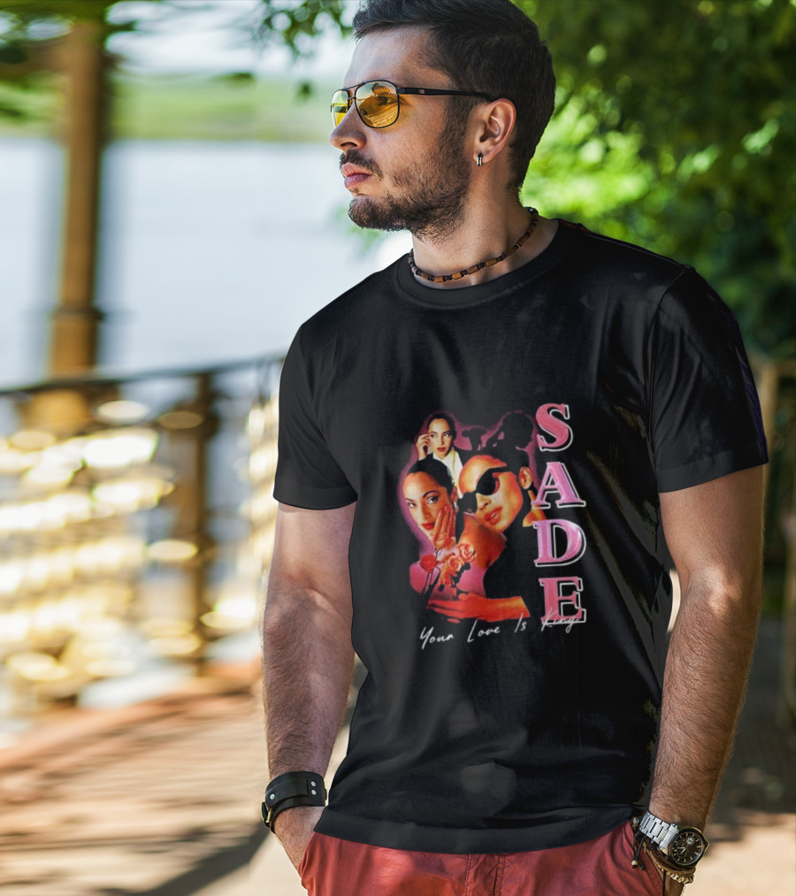 Sade Your Love Is King Homage Deluxe Retro Collage T-Shirt
