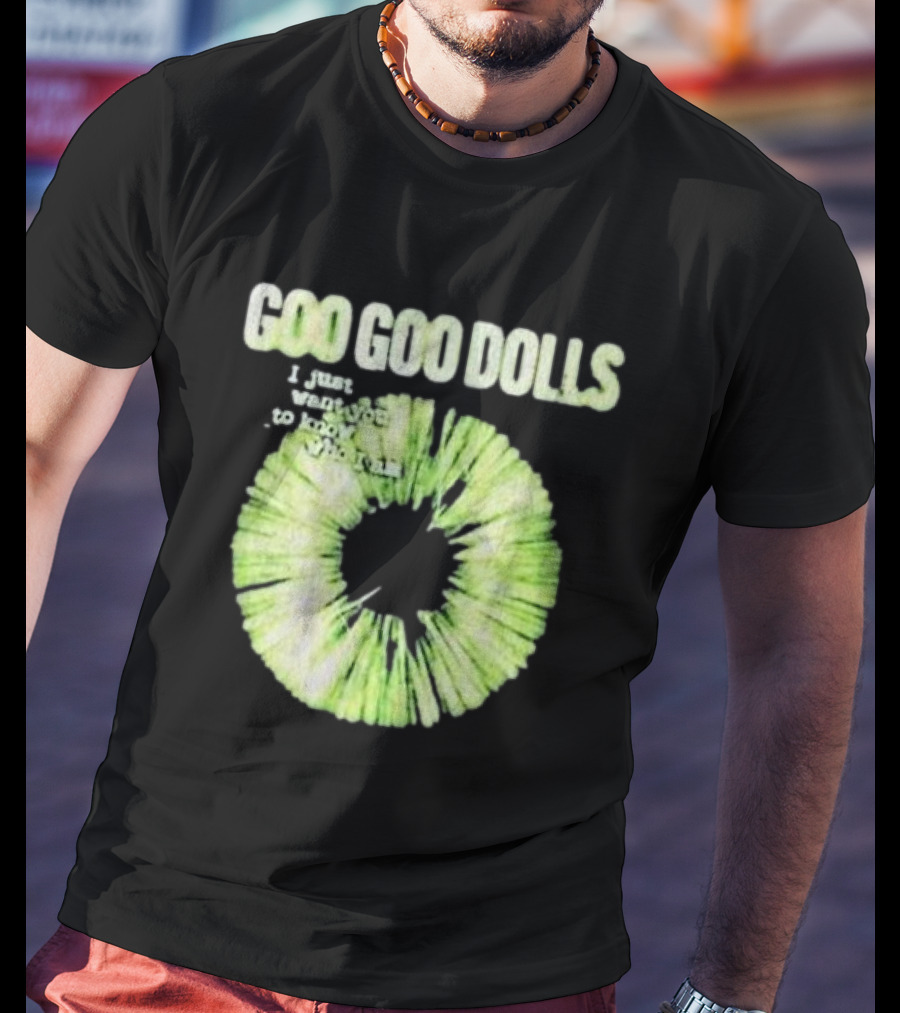 Goo Goo Dolls I Just Want You To Know Who I Am Green Circular T-Shirt