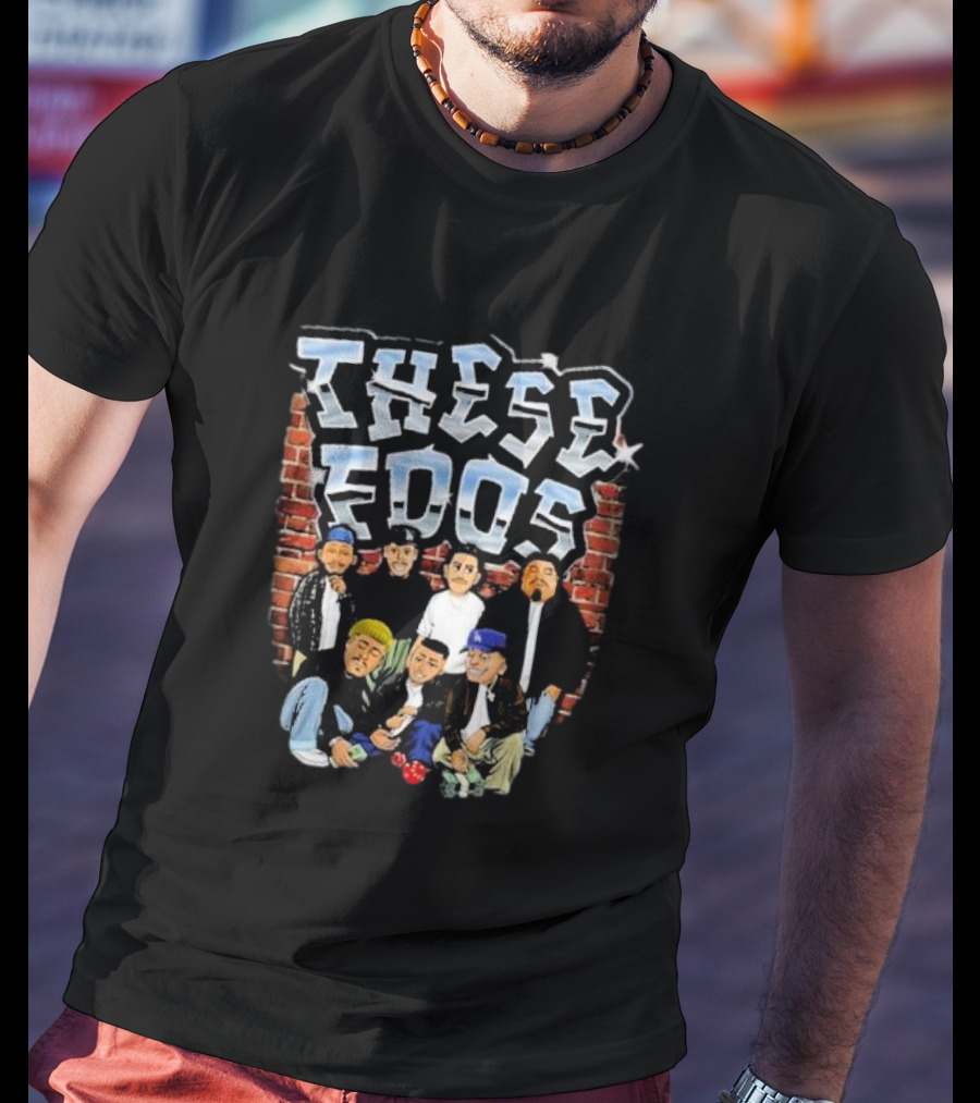 These Foos Homies Urban Street Style Characters 90s Graffiti Vibe T-Shirt