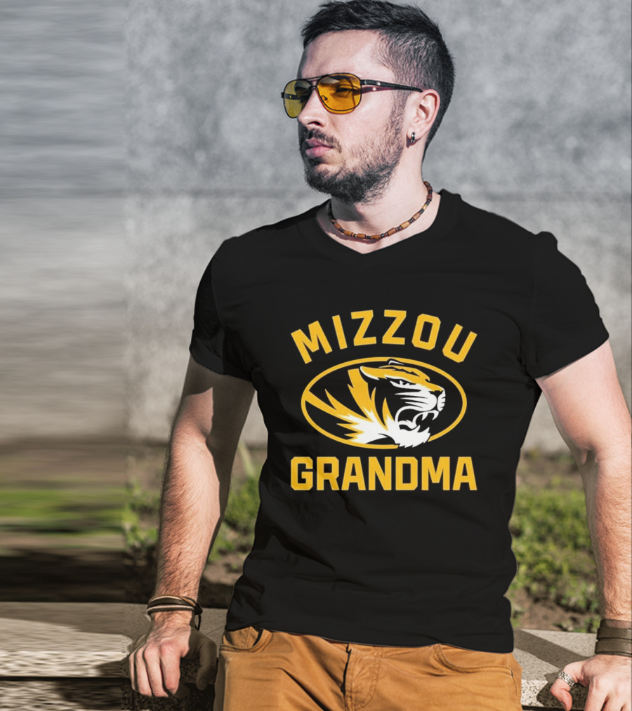 Mizzou Grandma Tiger Head T-Shirt