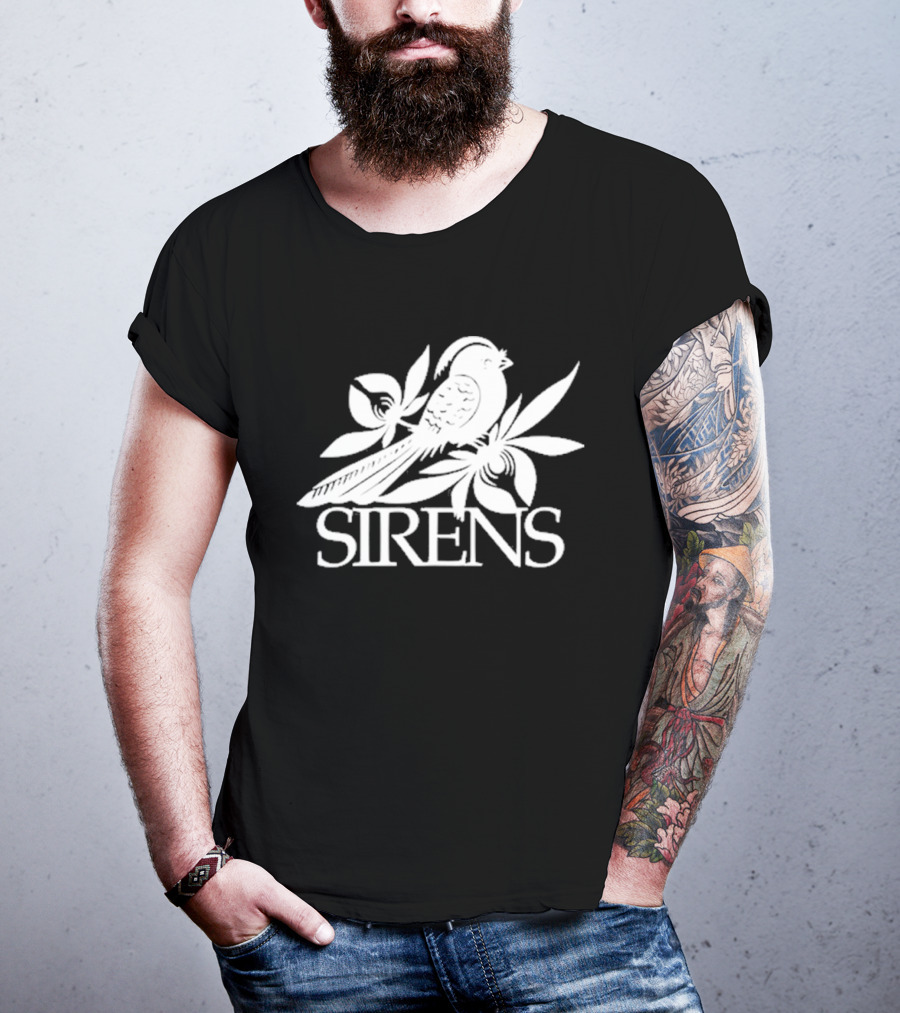Sirens Bird Logo Black T-Shirt