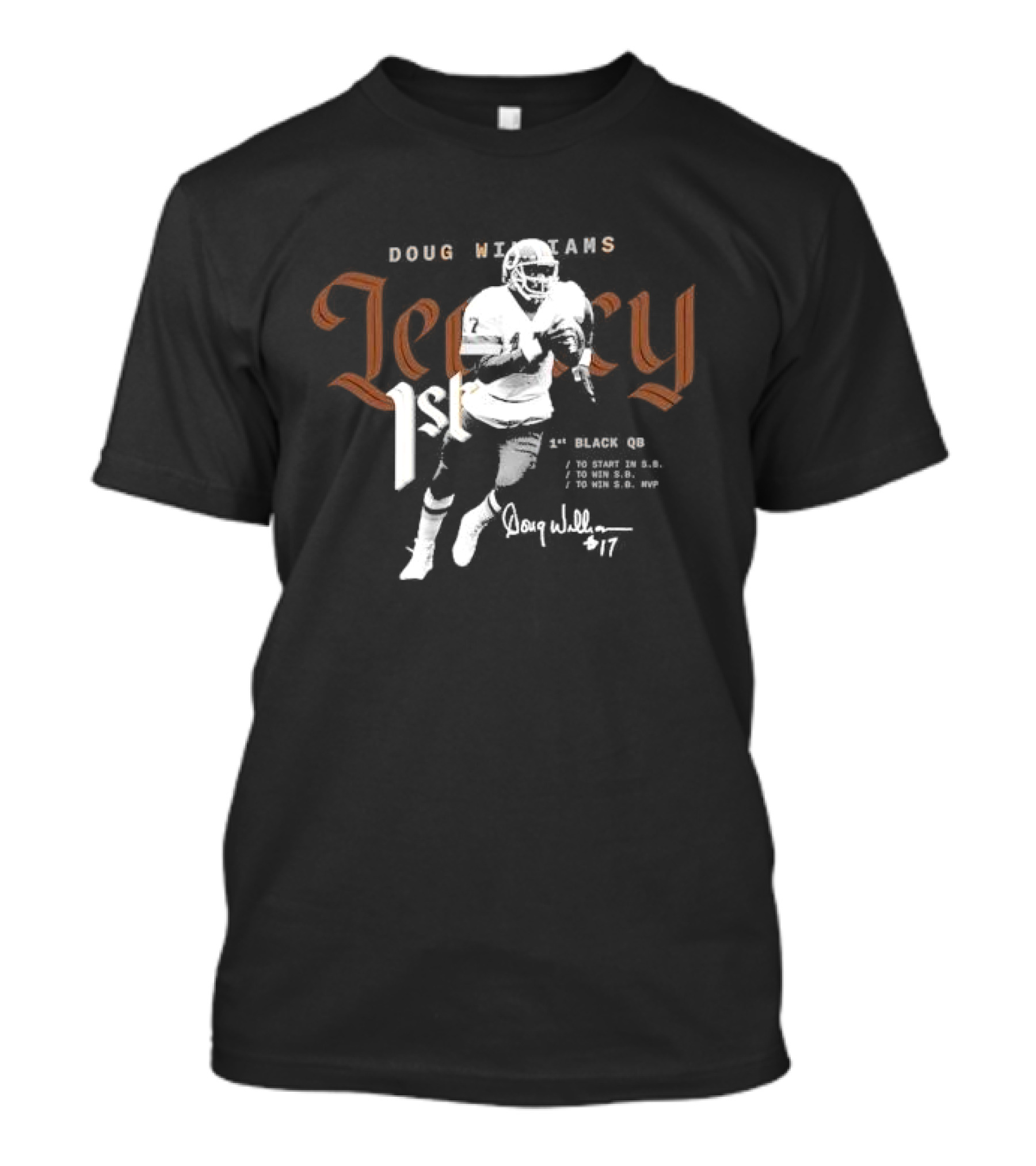 Doug Williams Legacy 1st Black QB Washington Commanders Mitchell And Ness T-Shirt