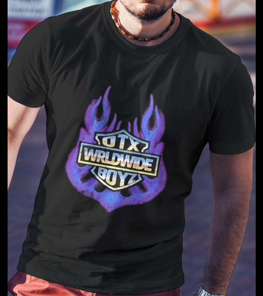 Geezyworld Otx Wrldwide Boyz Flame T-Shirt