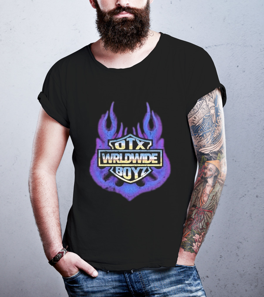 Geezyworld Otx Wrldwide Boyz Flame T-Shirt