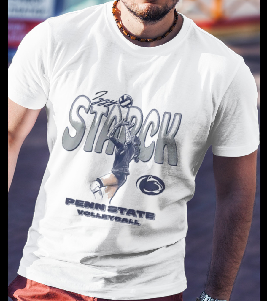 Izzy Starck Volleyball Penn State Player Graphic With University T-Shirt