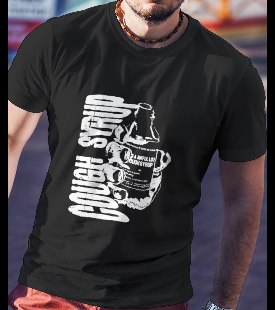 Awful Lot Of Cough Syrup Warning Bottle T-Shirt