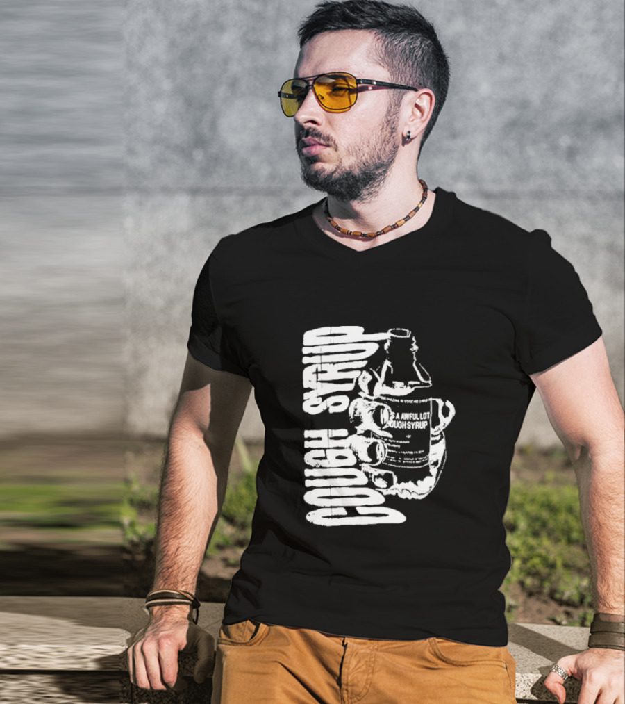 Awful Lot Of Cough Syrup Warning Bottle T-Shirt