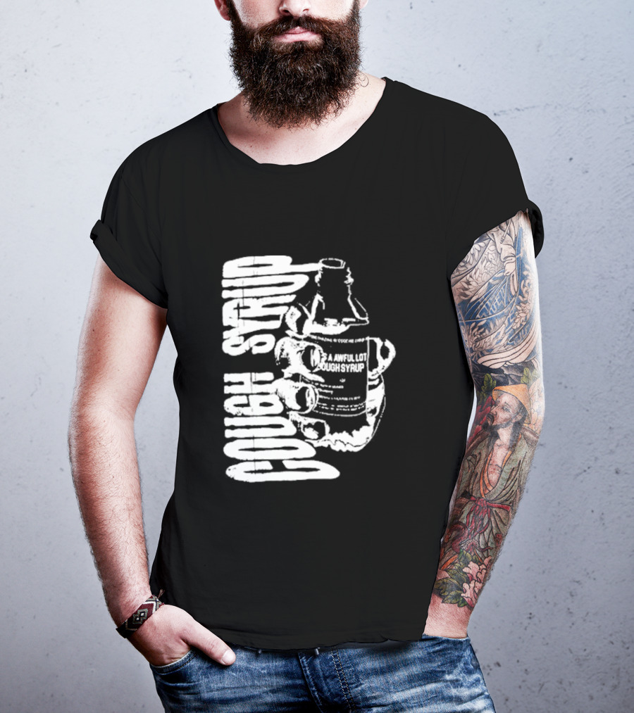 Awful Lot Of Cough Syrup Warning Bottle T-Shirt