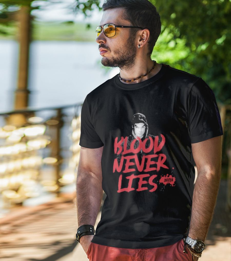 Dexter Blood Never Lies Spatter T-Shirt