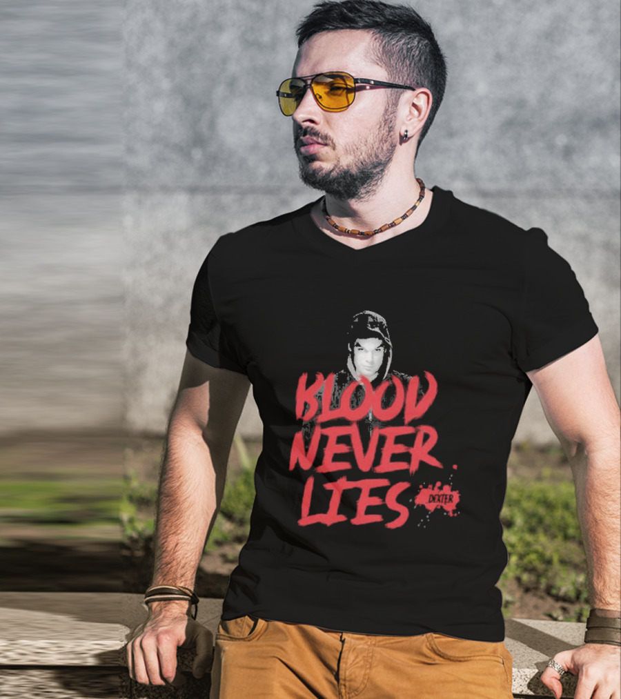 Dexter Blood Never Lies Spatter T-Shirt
