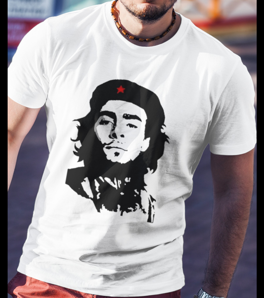 Luigi Mangione Che Guevara Iconic Red Star Beret Face T-Shirt