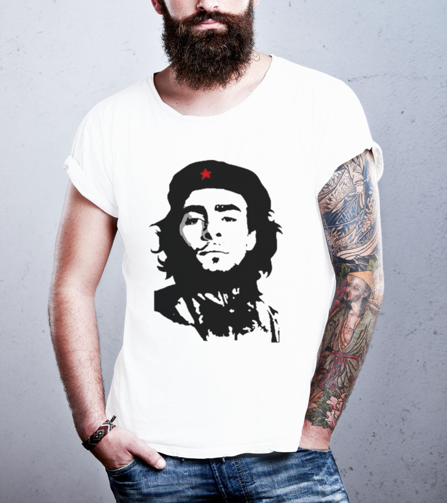 Luigi Mangione Che Guevara Iconic Red Star Beret Face T-Shirt