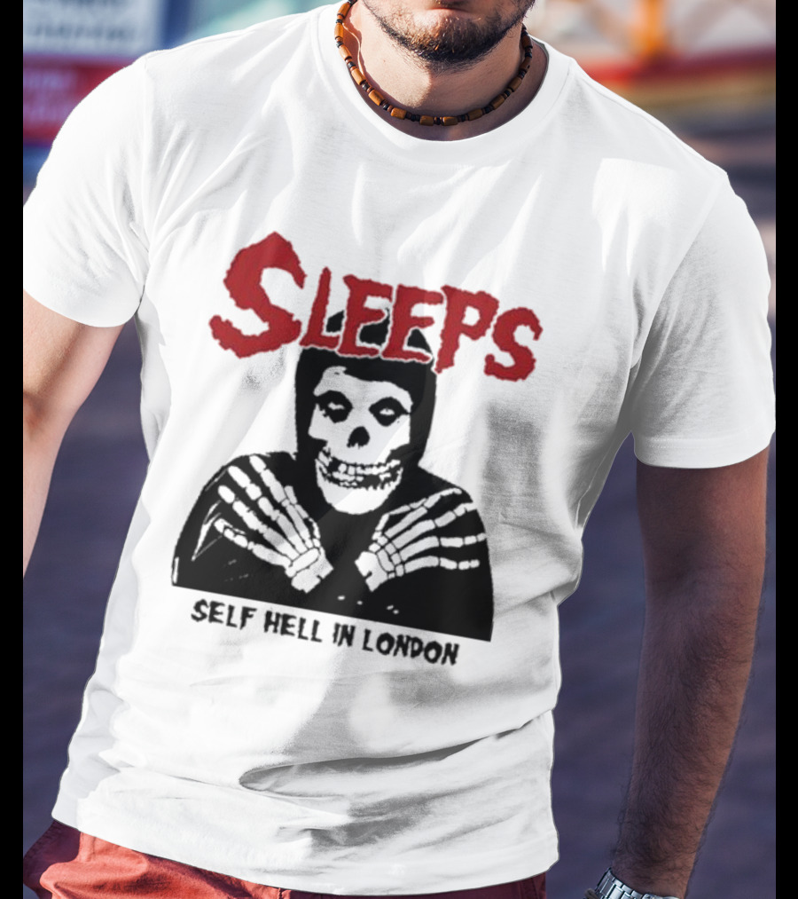SLEEPS Self Hell In London Skeleton T-Shirt