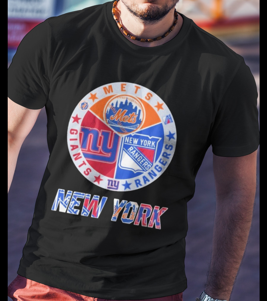 New York Mets Giants Rangers New York T-Shirt