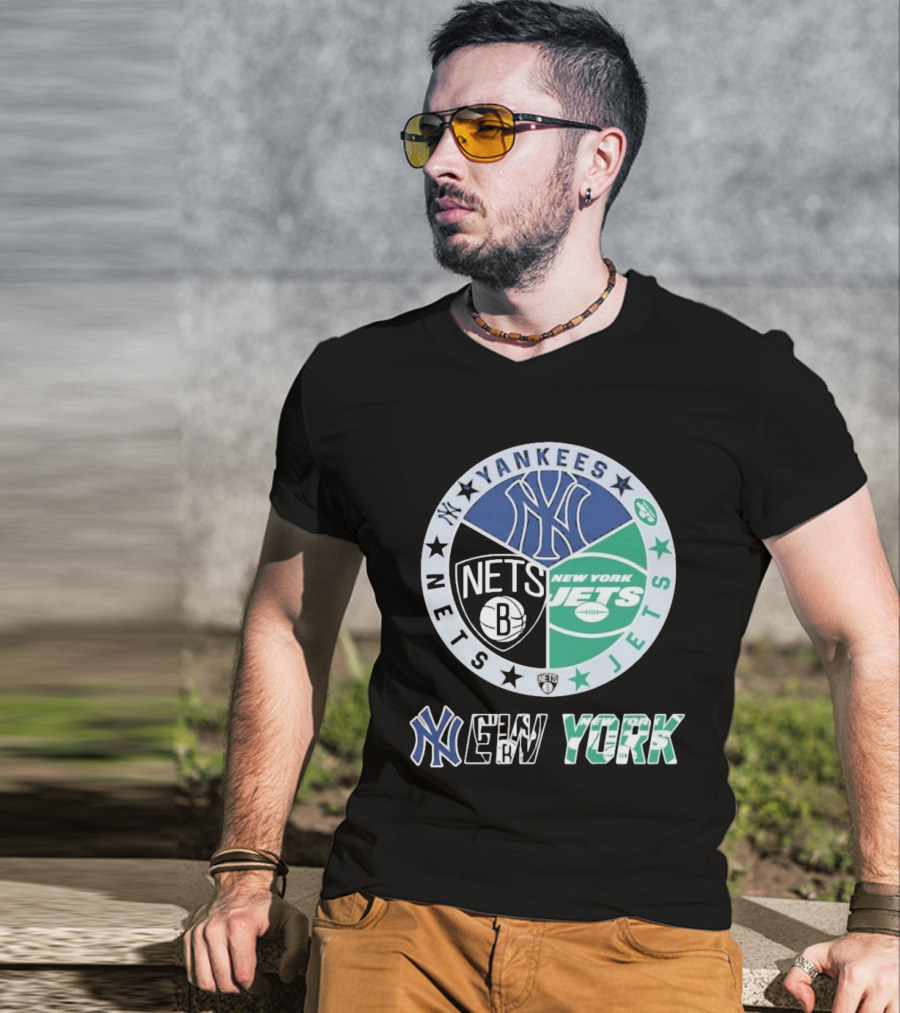 New York Yankees Nets Jets Yankees Nets Jets T-Shirt