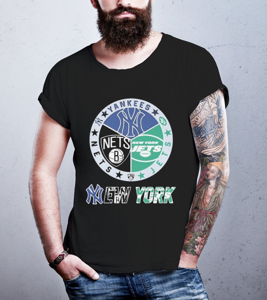 New York Yankees Nets Jets Yankees Nets Jets T-Shirt