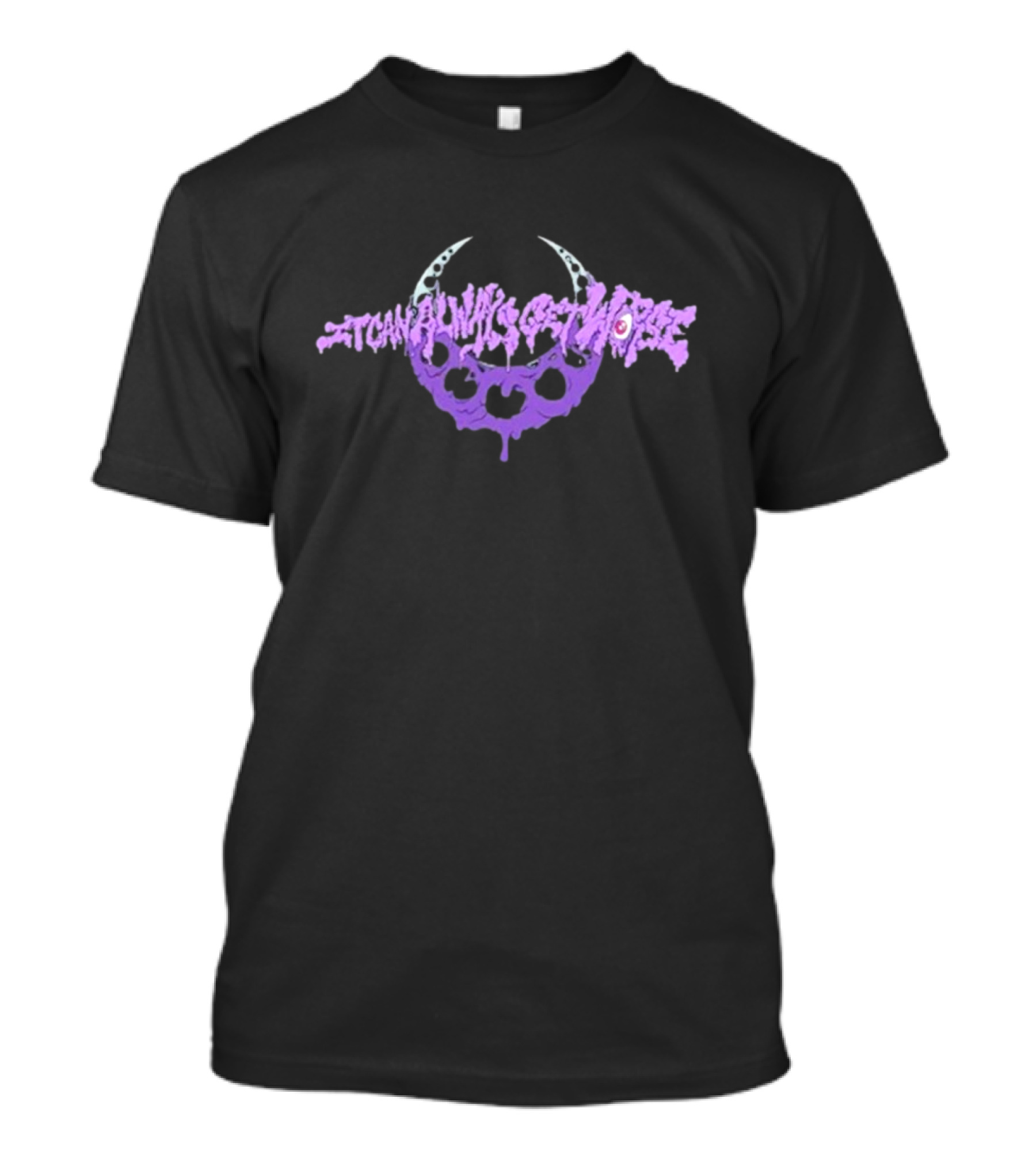The Acacia Strain It Can Always Get Worse Crescent Skull T-Shirt