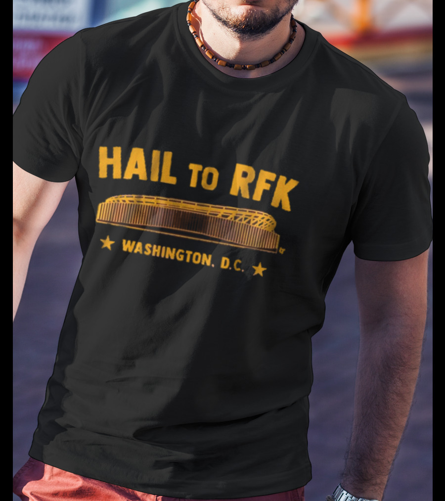 Hail To RFK Washington D.C. Football Stadium Icons T-Shirt