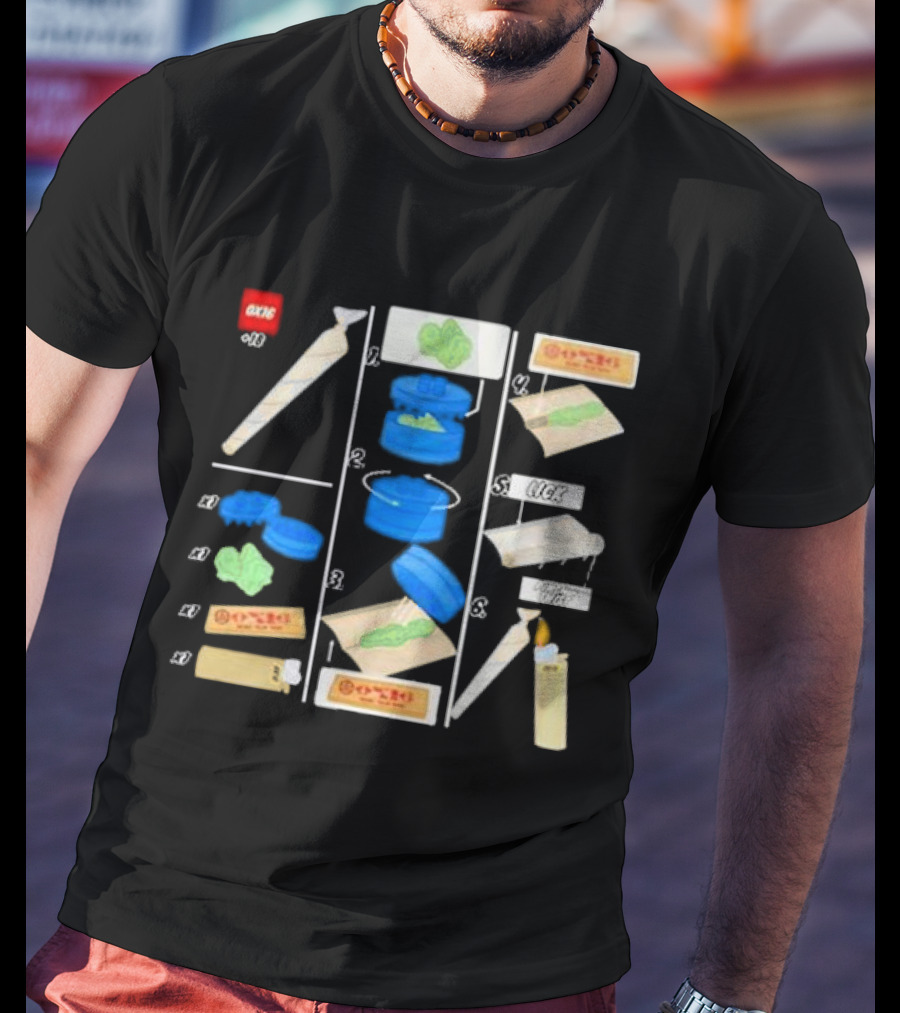 Ox16 Legolize Herb Grinder Rolling Instructions T-Shirt