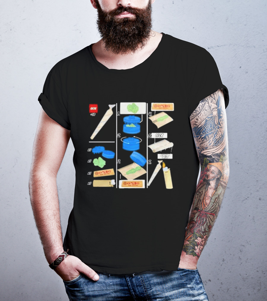 Ox16 Legolize Herb Grinder Rolling Instructions T-Shirt