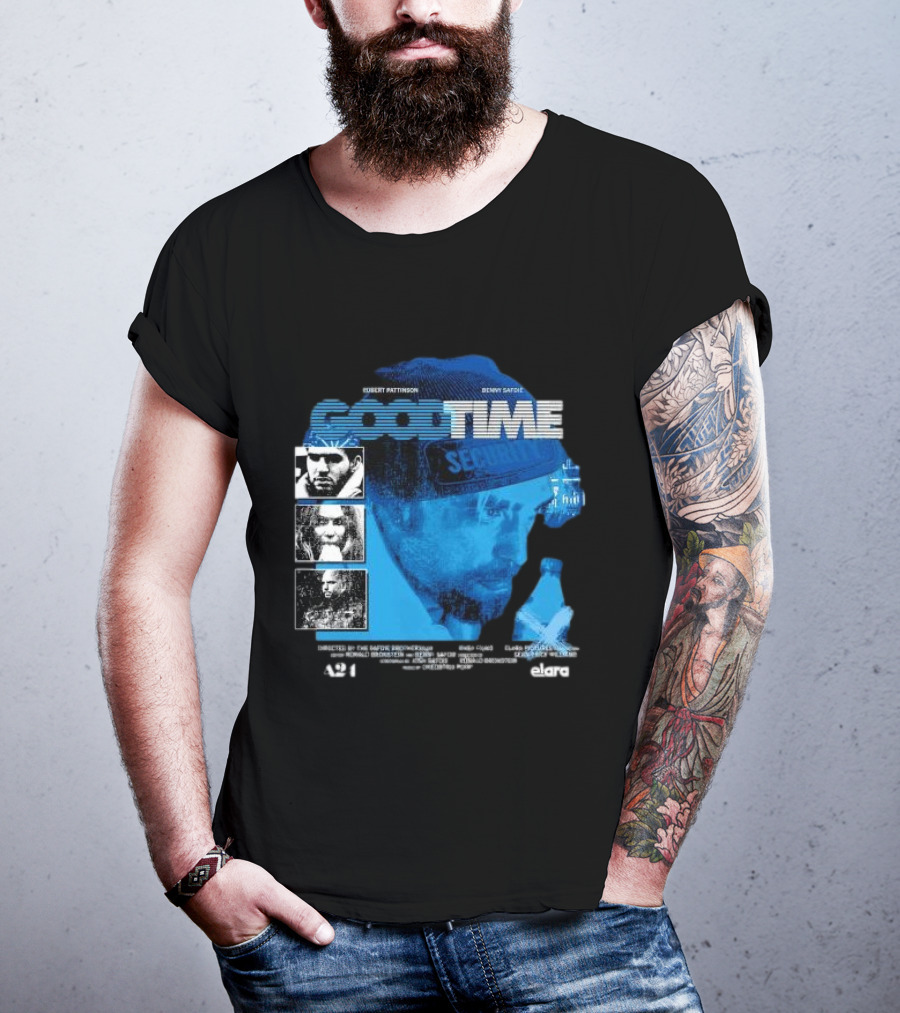 Robert Pattinson Benny Safdie Good Time A24 Elara Film T-Shirt